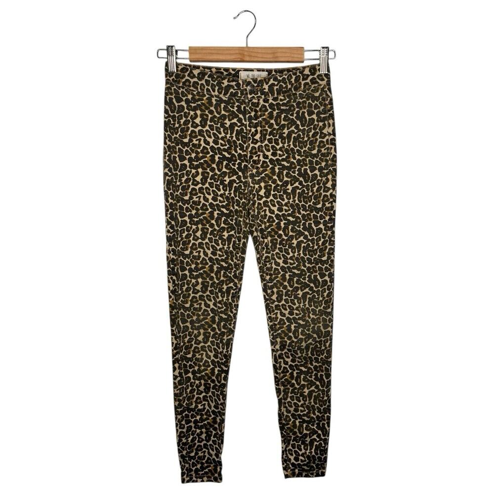 We The Free People Pants Womens 25 Brown Leopard Skinny Jeggings Wobwife